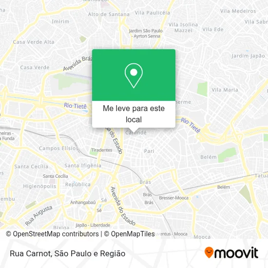 Rua Carnot mapa