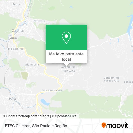 ETEC Caieiras mapa