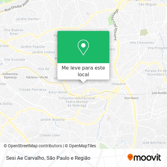 Sesi Ae Carvalho mapa