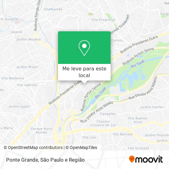 Ponte Grande mapa