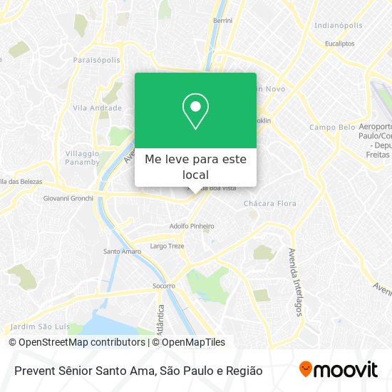 Prevent Sênior Santo Ama mapa