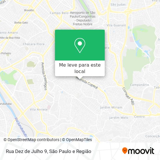 Rua Dez de Julho 9 mapa