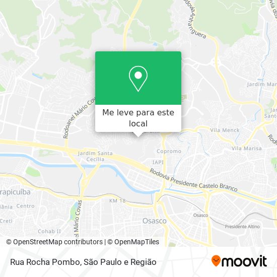 Rua Rocha Pombo mapa