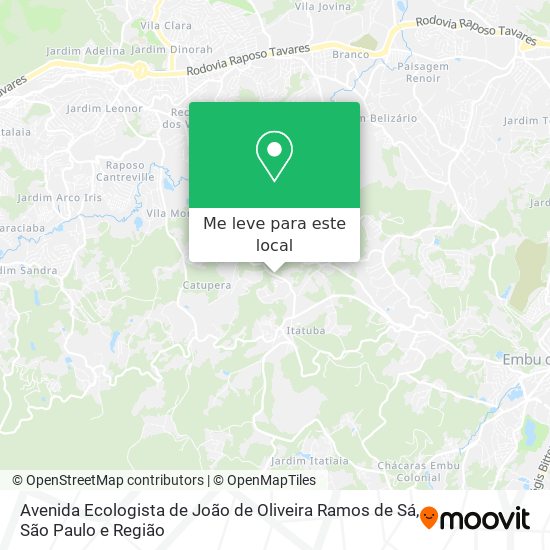 Avenida Ecologista de João de Oliveira Ramos de Sá mapa