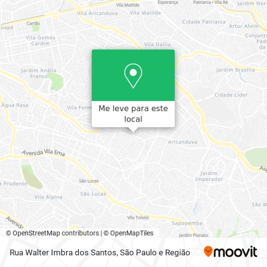 Rua Walter Imbra dos Santos mapa