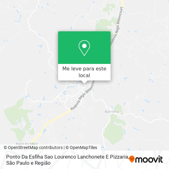 Ponto Da Esfiha Sao Lourenco Lanchonete E Pizzaria mapa