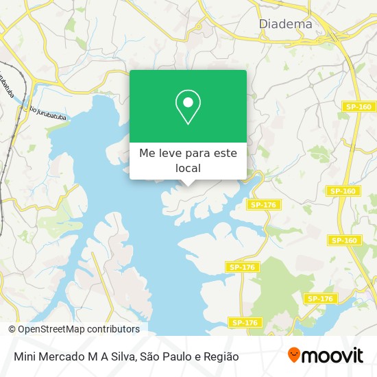 Mini Mercado M A Silva mapa