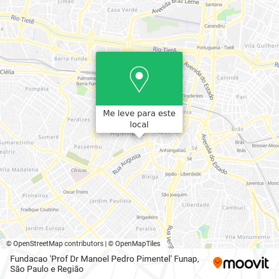 Fundacao 'Prof Dr Manoel Pedro Pimentel' Funap mapa