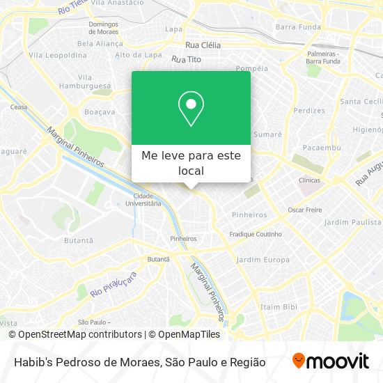 Habib's Pedroso de Moraes mapa