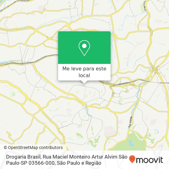 Drogaria Brasil, Rua Maciel Monteiro Artur Alvim São Paulo-SP 03566-000 mapa