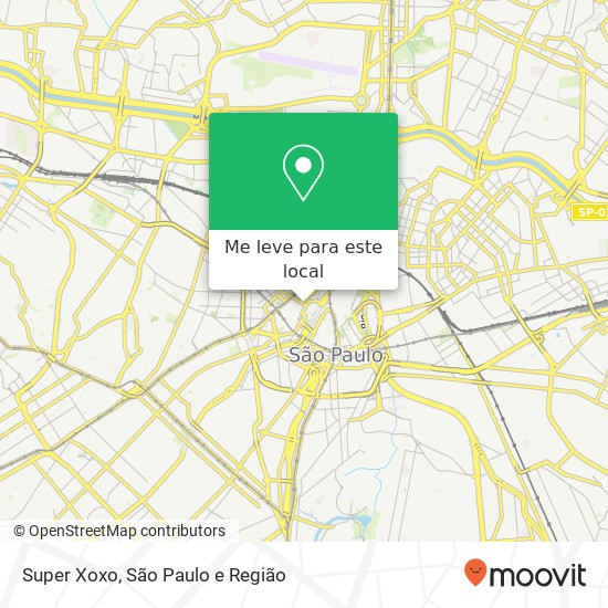 Super Xoxo, Avenida São João, 439 República São Paulo-SP 01034-010 mapa