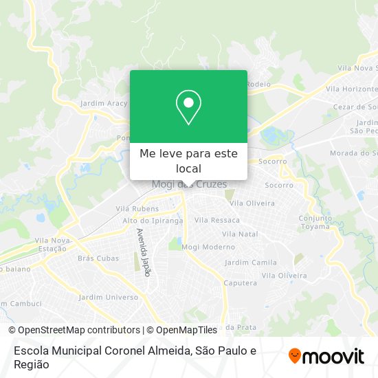 Escola Municipal Coronel Almeida mapa