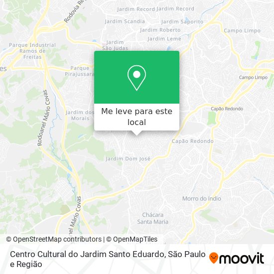 Centro Cultural do Jardim Santo Eduardo mapa