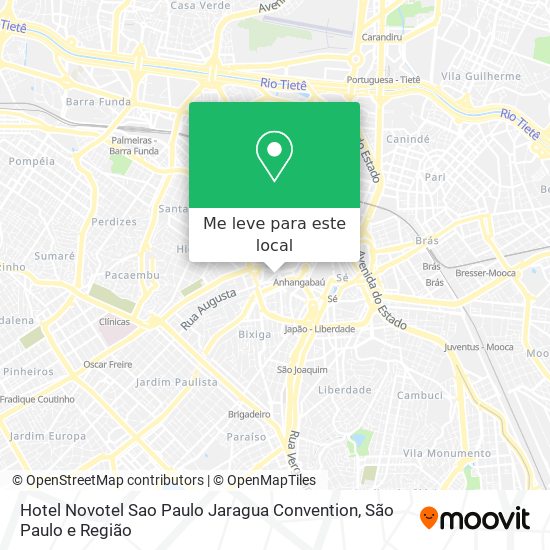 Hotel Novotel Sao Paulo Jaragua Convention mapa