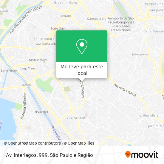 Av. Interlagos, 999 mapa