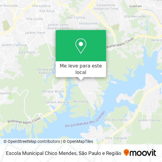 Escola Municipal Chico Mendes mapa