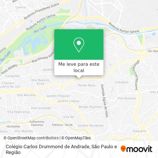 Colégio Carlos Drummond de Andrade mapa