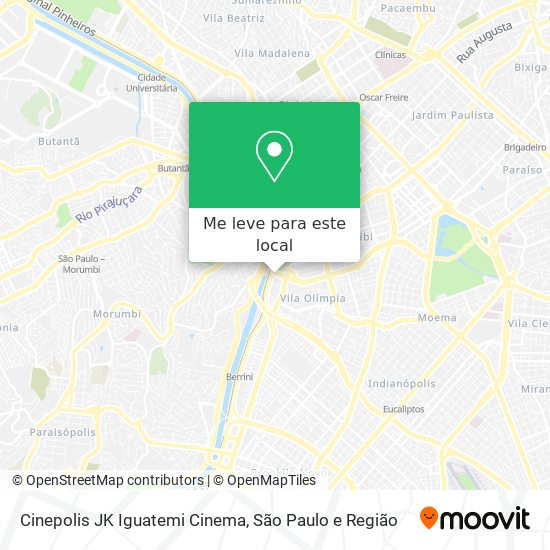 Cinepolis JK Iguatemi Cinema mapa