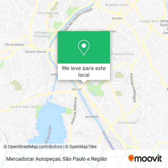Mercadocar Autopeças mapa