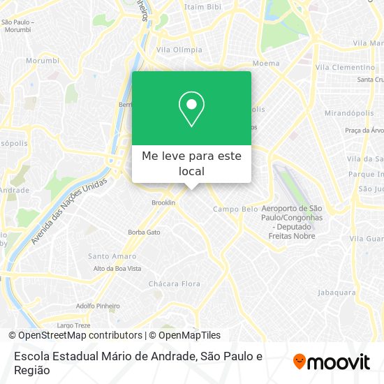 Escola Estadual Mário de Andrade mapa