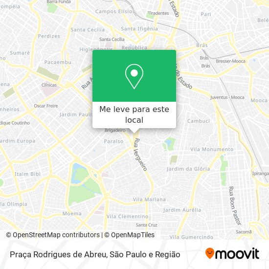 Praça Rodrigues de Abreu mapa