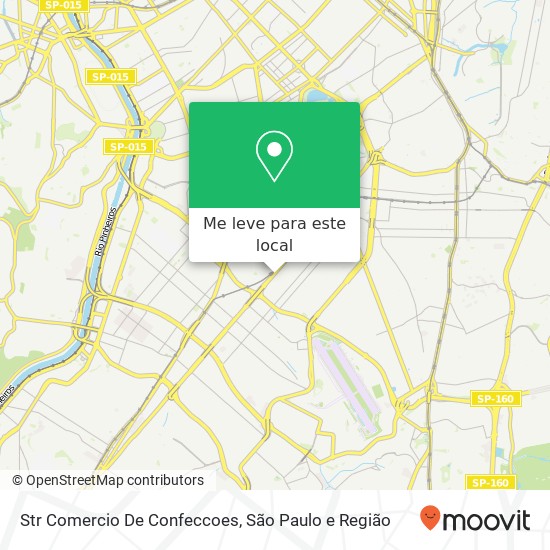 Str Comercio De Confeccoes, Avenida Ibirapuera, 3103 Moema São Paulo-SP 04029-200 mapa