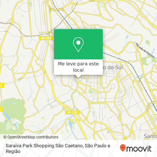 Saraiva Park Shopping São Caetano mapa