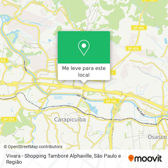 Vivara - Shopping Tamboré Alphaville mapa