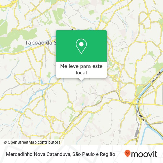 Mercadinho Nova Catanduva, Rua Professora Nina Stocco Campo Limpo São Paulo-SP 05767-001 mapa
