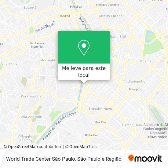 World Trade Center São Paulo mapa