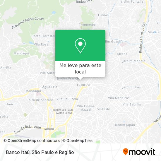 Banco Itaú mapa