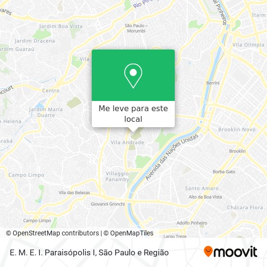 E. M. E. I. Paraisópolis I mapa