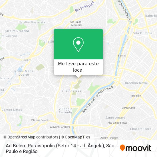 Ad Belém Paraisópolis (Setor 14 - Jd. Ângela) mapa