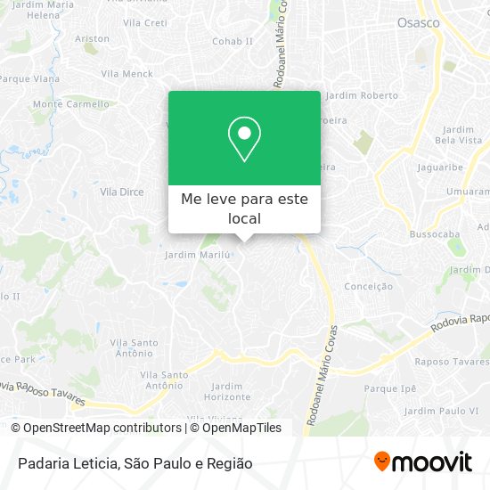 Padaria Leticia mapa