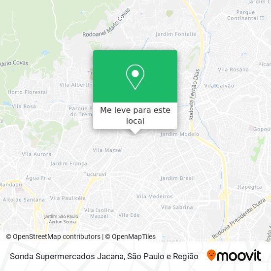 Sonda Supermercados Jacana mapa
