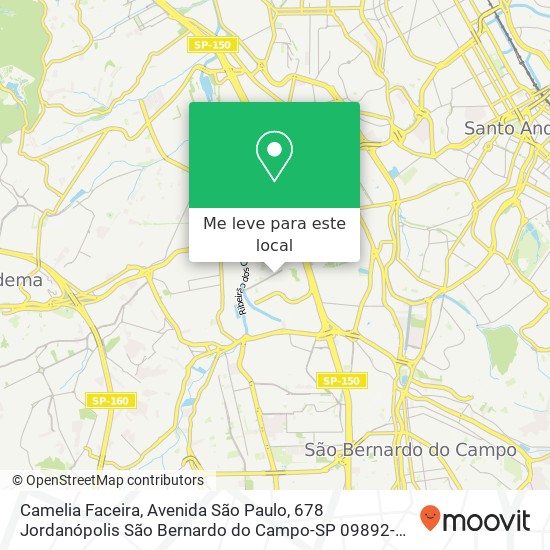 Camelia Faceira, Avenida São Paulo, 678 Jordanópolis São Bernardo do Campo-SP 09892-330 mapa