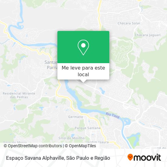 Espaço Savana Alphaville mapa