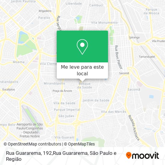 Rua Guararema, 192,Rua Guararema mapa