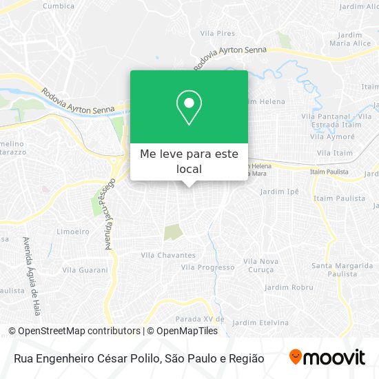 Rua Engenheiro César Polilo mapa