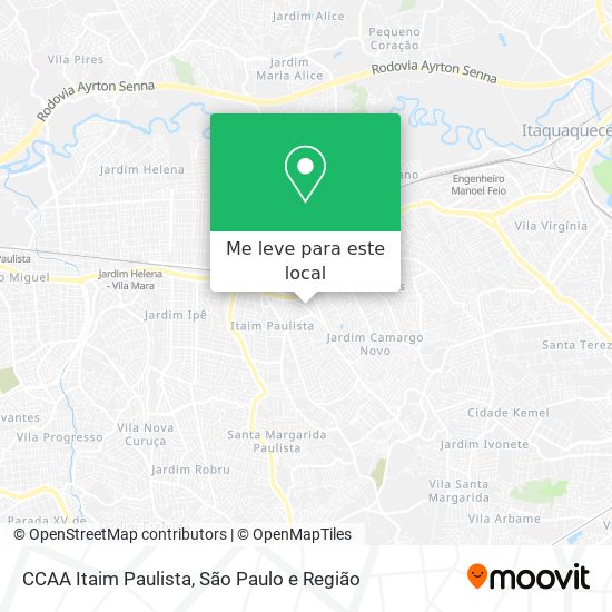 CCAA Itaim Paulista mapa
