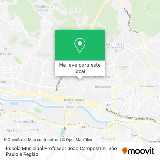 Escola Municipal Professor João Campestrini mapa