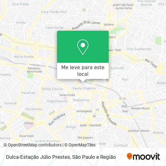 Dulca-Estação Júlio Prestes mapa