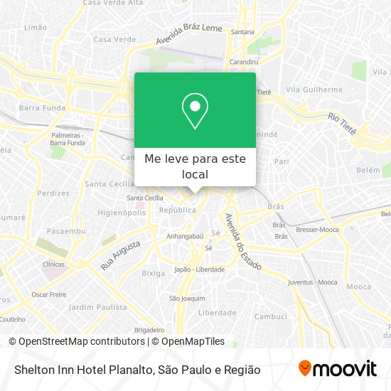 Shelton Inn Hotel Planalto mapa