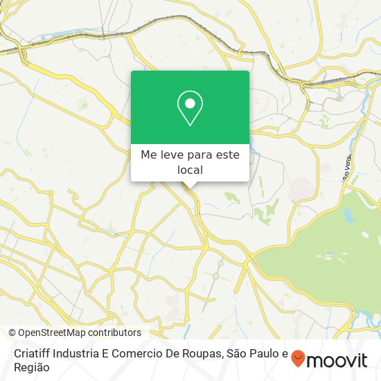 Criatiff Industria E Comercio De Roupas, Avenida Aricanduva, 5555 Cidade Líder São Paulo-SP 03930-110 mapa