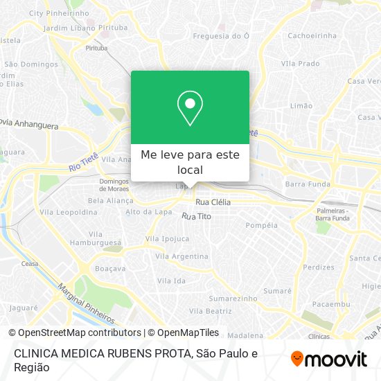 CLINICA MEDICA RUBENS PROTA mapa