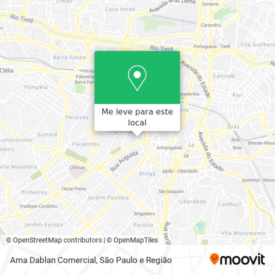 Ama Dablan Comercial mapa