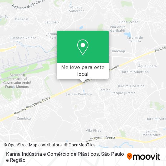 Karina Indústria e Comércio de Plásticos mapa