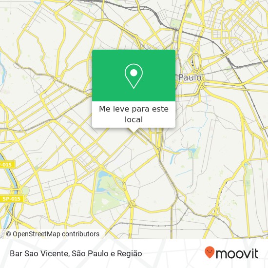 Bar Sao Vicente, Alameda Santos Vila Mariana São Paulo-SP 01419-000 mapa