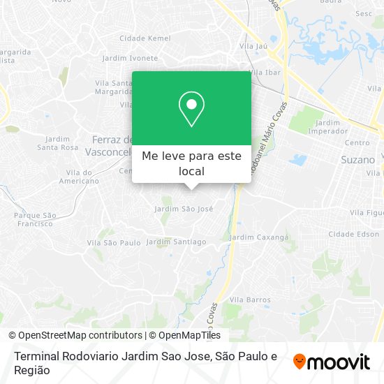 Terminal Rodoviario Jardim Sao Jose mapa