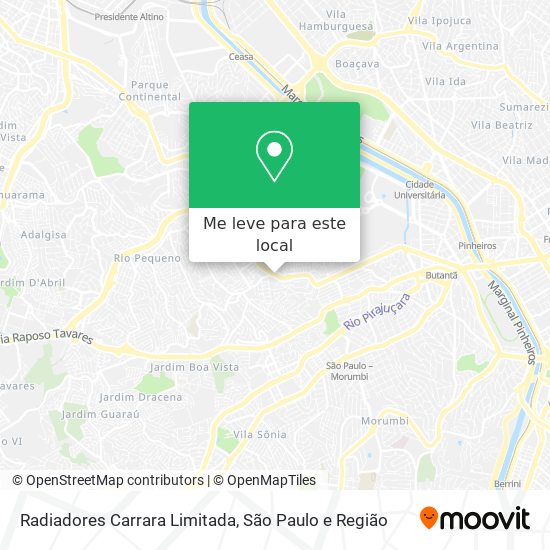 Radiadores Carrara Limitada mapa